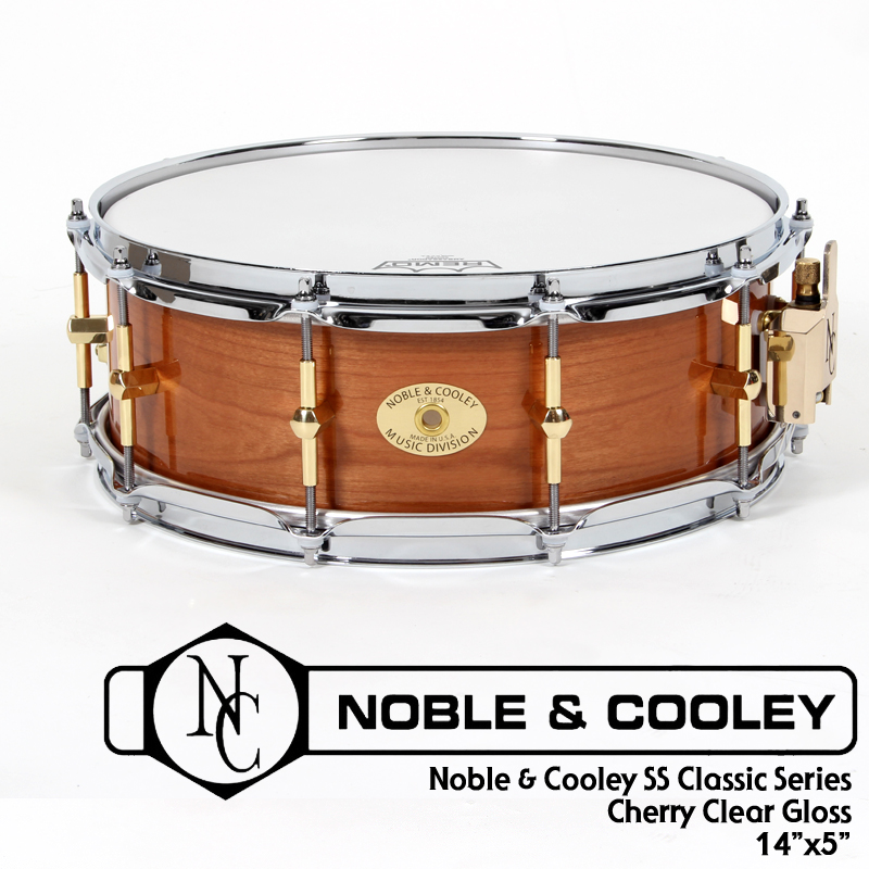 Noble & Cooley SS Classic Cherry Wood Snare 14x5"/ /Clear Gloss /FGJBC145CG